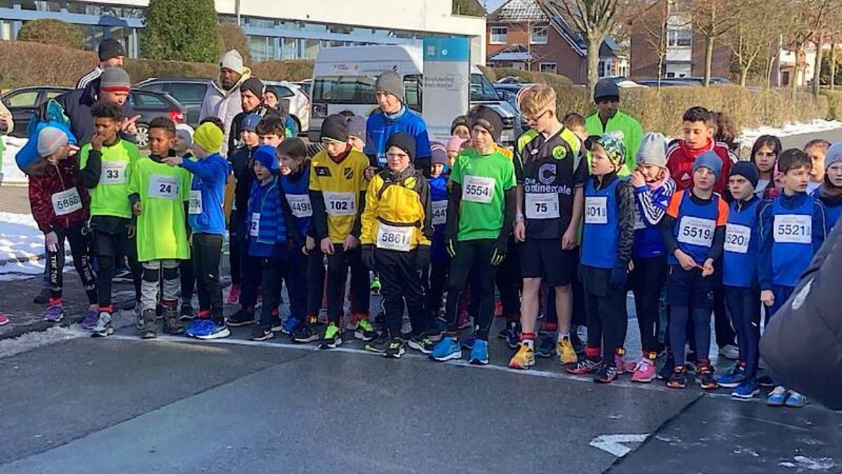 Dies ist ein Foto der Kinderlaufgruppe des TuS 13 Hembsen.