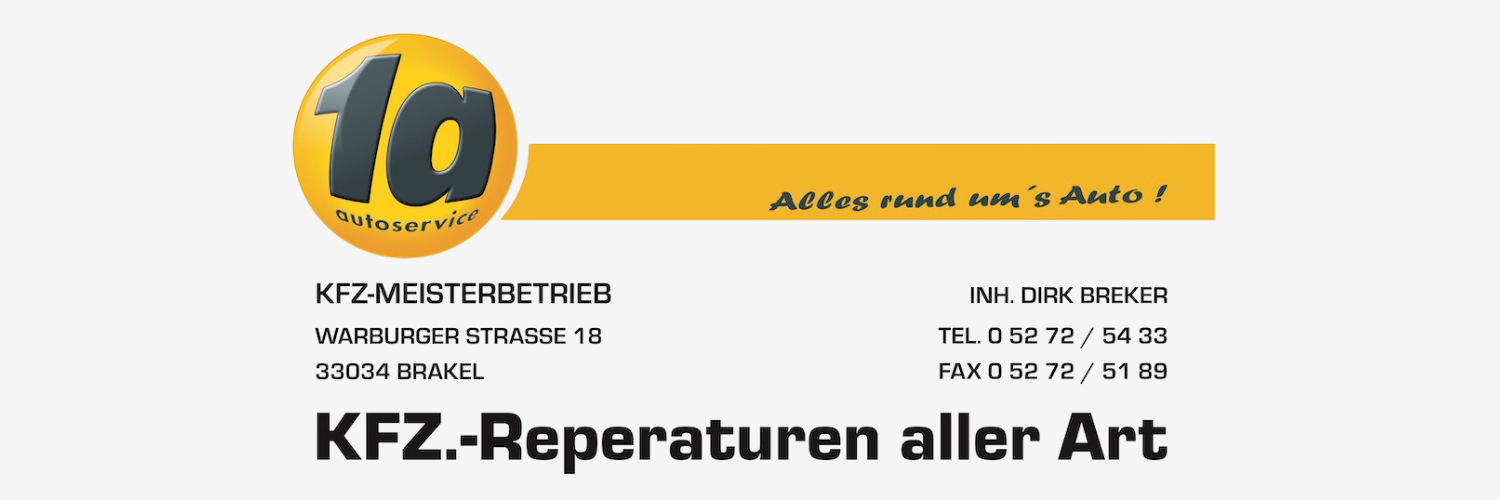 Dies ist das Logo des Sponsors KfZ Breker.