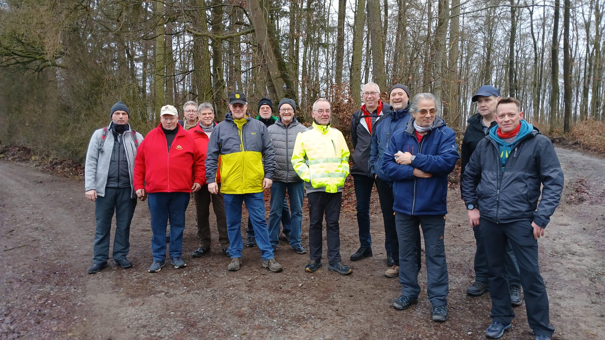 Dies ist ein Foto von der Winterwanderung 2026 der Breitensportgruppe des TuS 13 Hembsen.